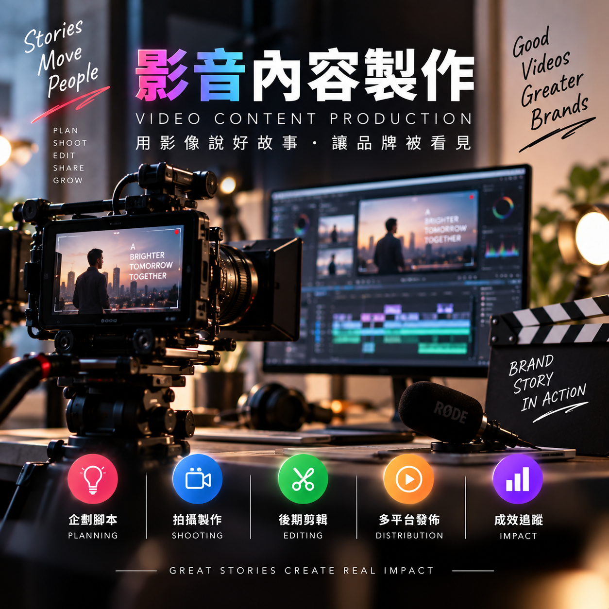 影音內容製作 圖示