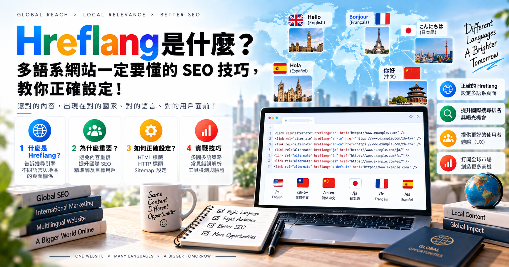 Hreflang 是什麼？多語系網站一定要懂的 SEO 技巧，教你正確設定！ 文章封面