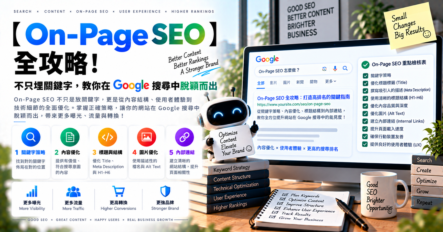 【 On-Page SEO 】全攻略！不只埋關鍵字，教你在 Google 搜尋中脫穎而出 文章封面