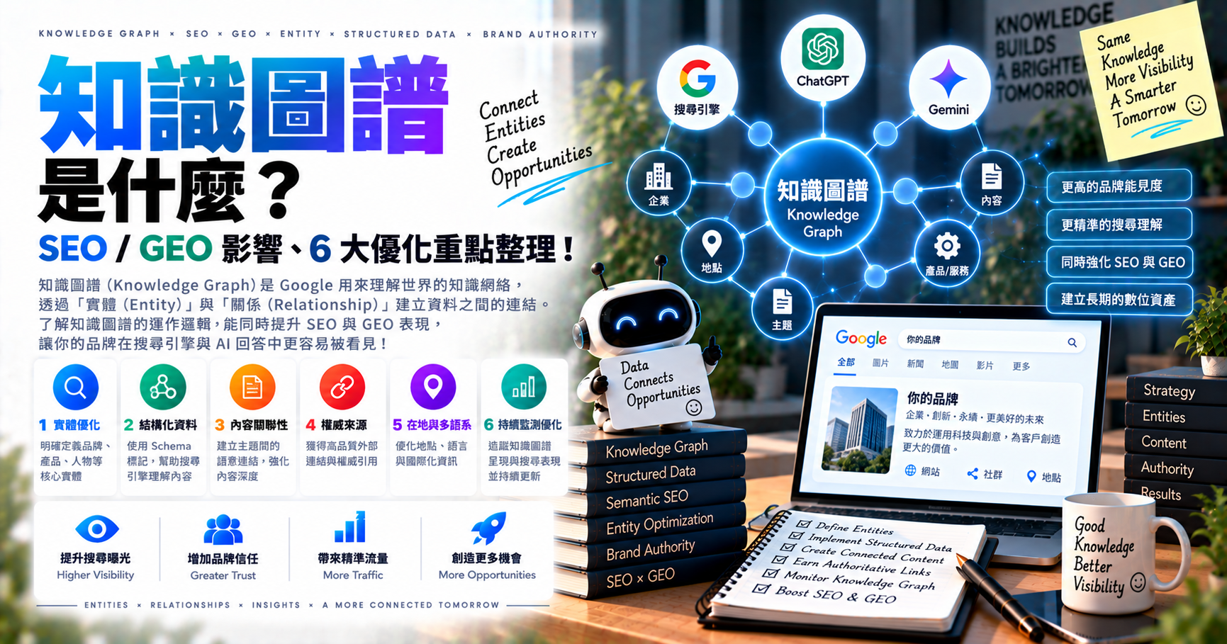 知識圖譜是什麼？SEO / GEO 影響、6 大優化重點整理！ 文章封面