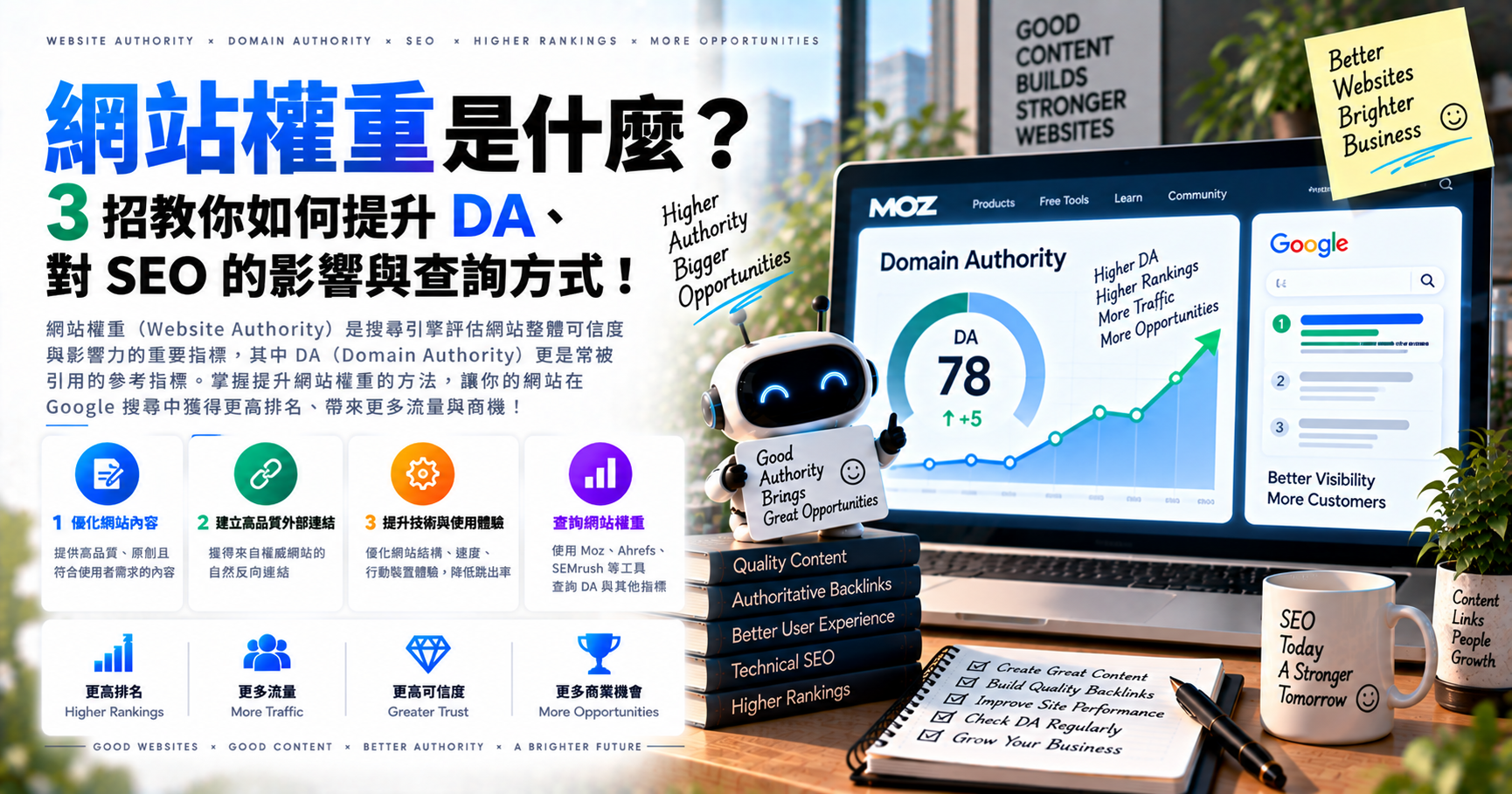 網站權重是什麼？3 招教你如何提升 DA、對 SEO 的影響與查詢方式！ 文章封面