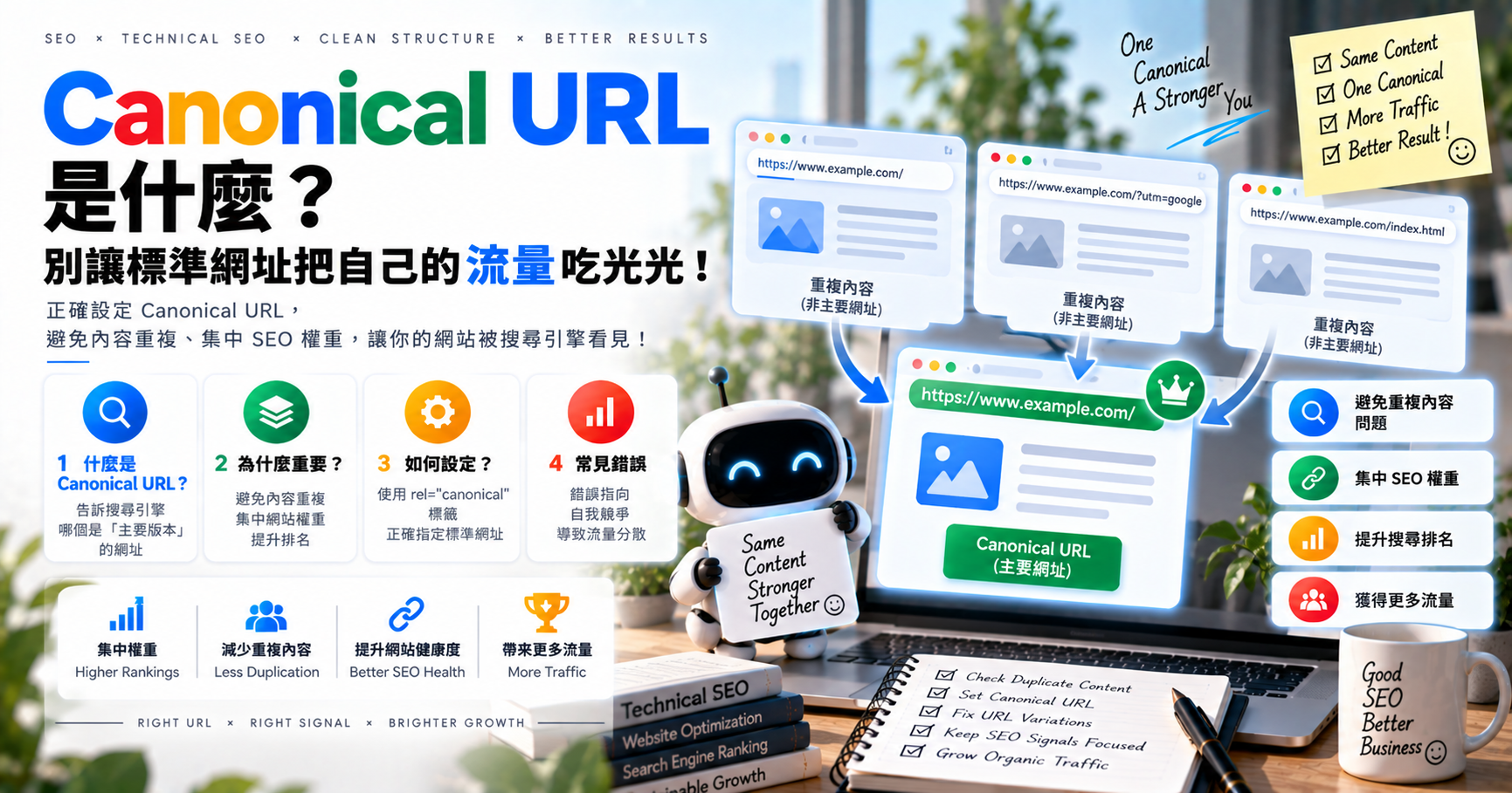 Canonical URL 是什麼？別讓標準網址把自己的流量吃光光！ 文章封面