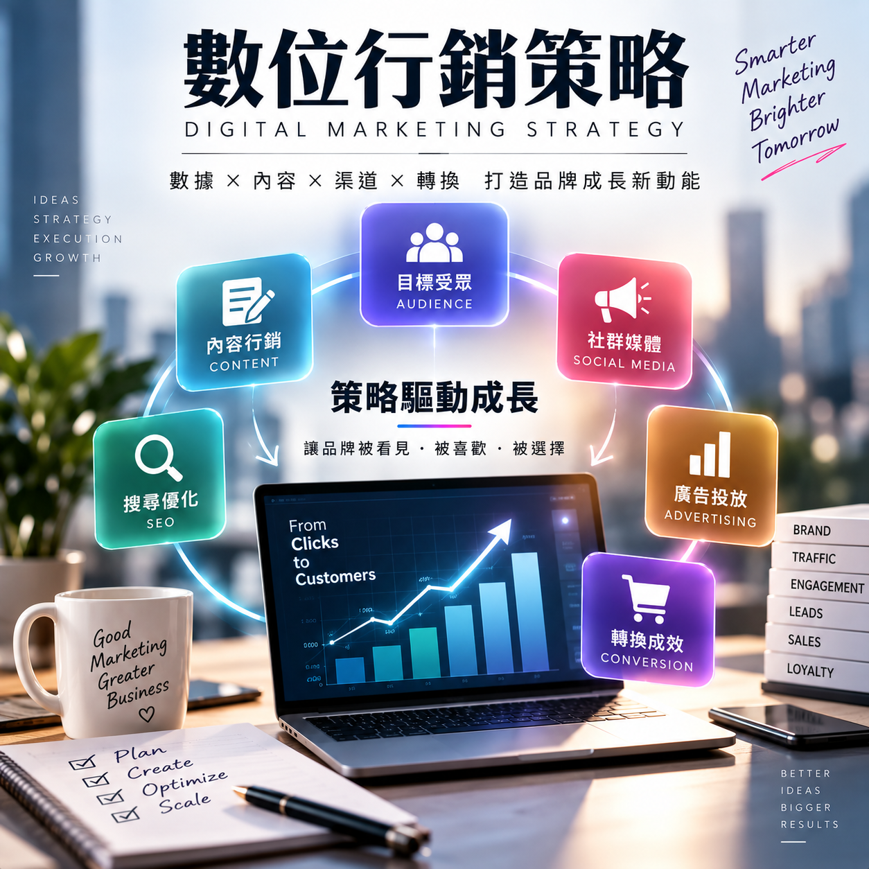 數位行銷策略 圖示