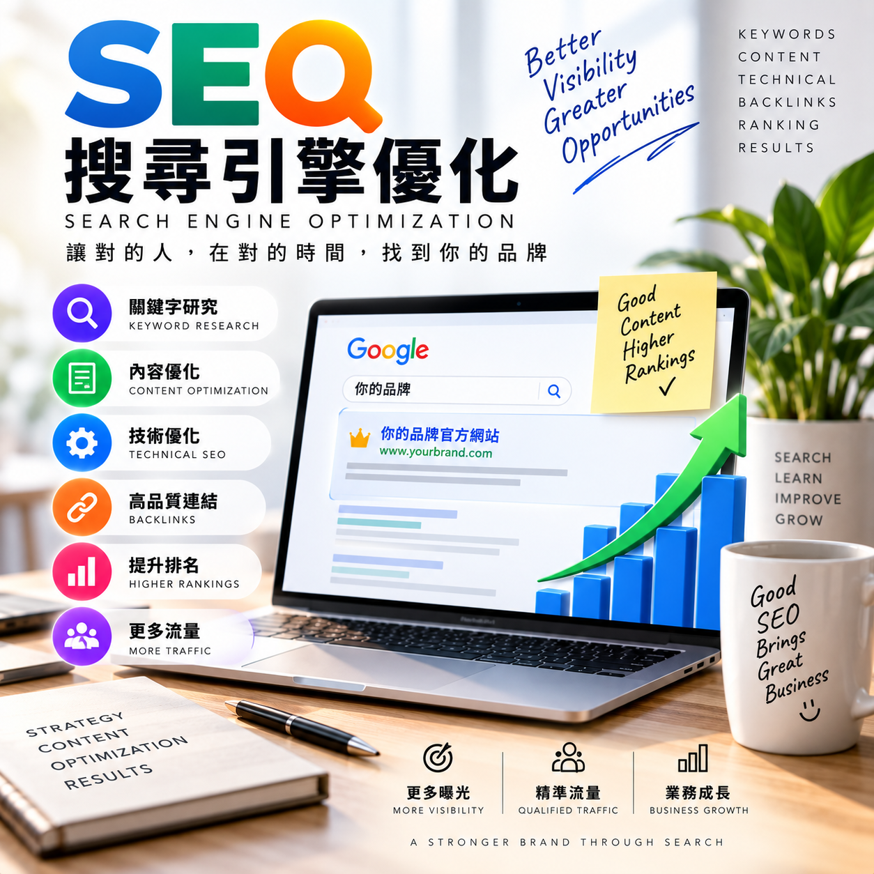 SEO 搜尋引擎優化 圖示