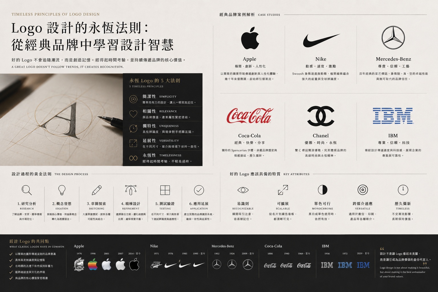 Logo 設計的永恆法則：從經典品牌中學習設計智慧 文章封面