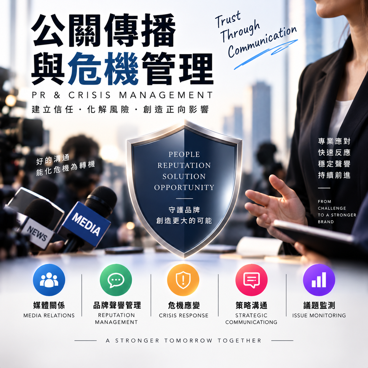 公關傳播與危機管理 圖示
