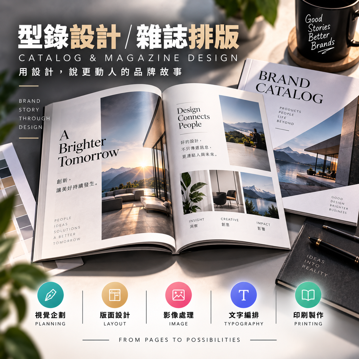 型錄設計 / 雜誌排版 圖示