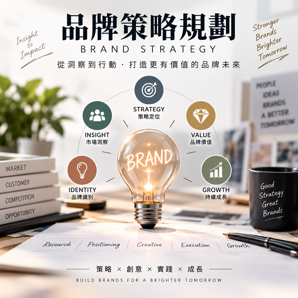 品牌策略規劃 圖示