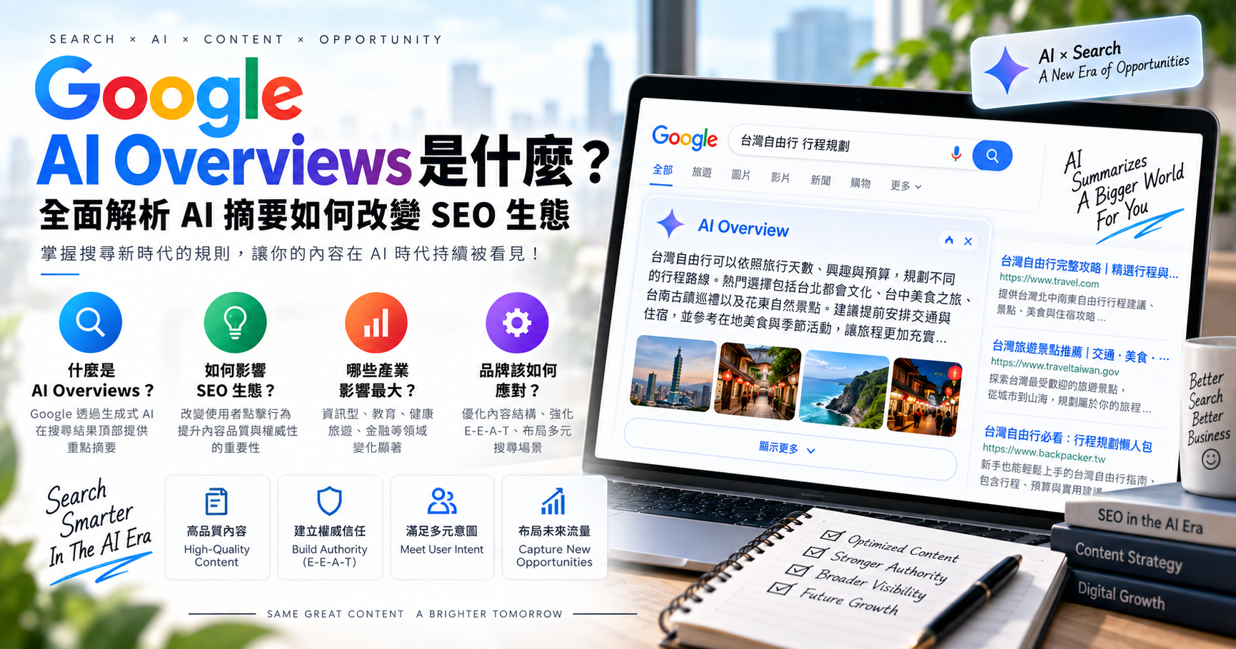 Google AI Overviews 是什麼?全面解析 AI 摘要如何改變 SEO 生態 文章封面